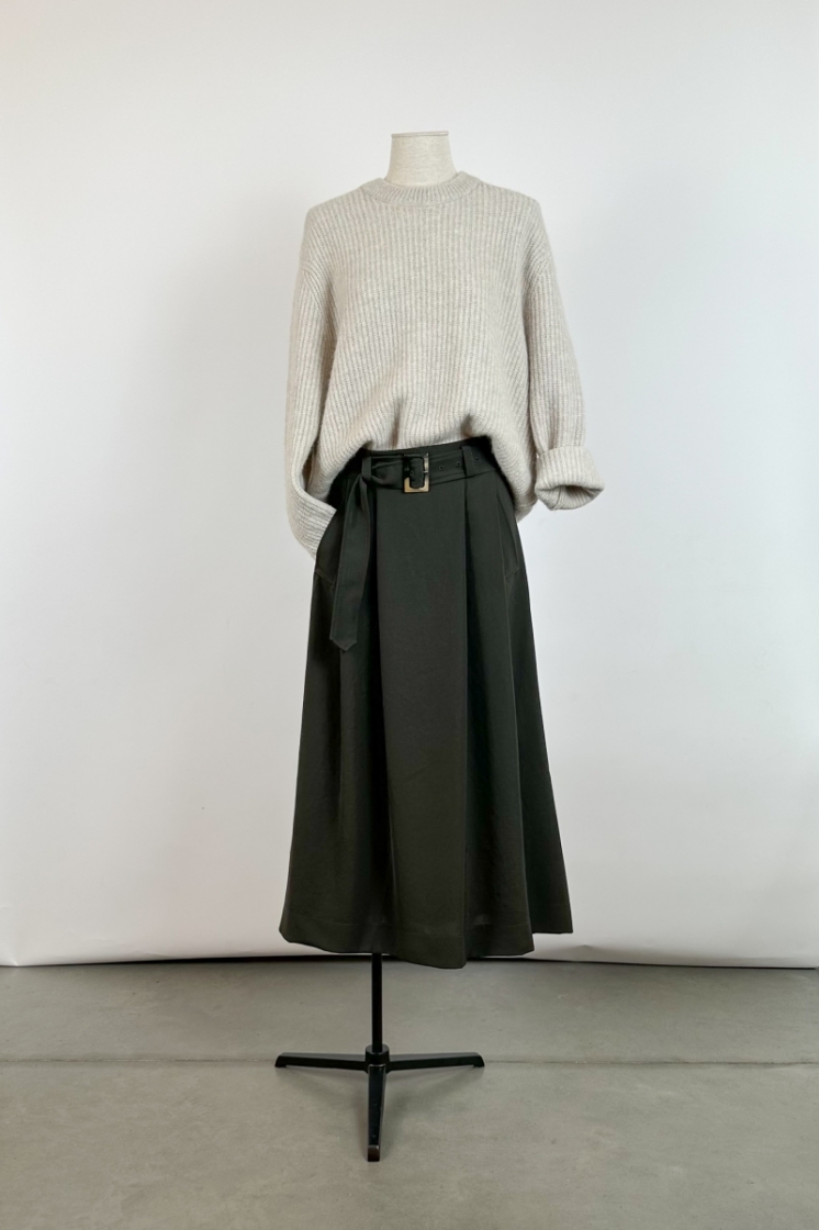 Japanese Crepe Skirt groen