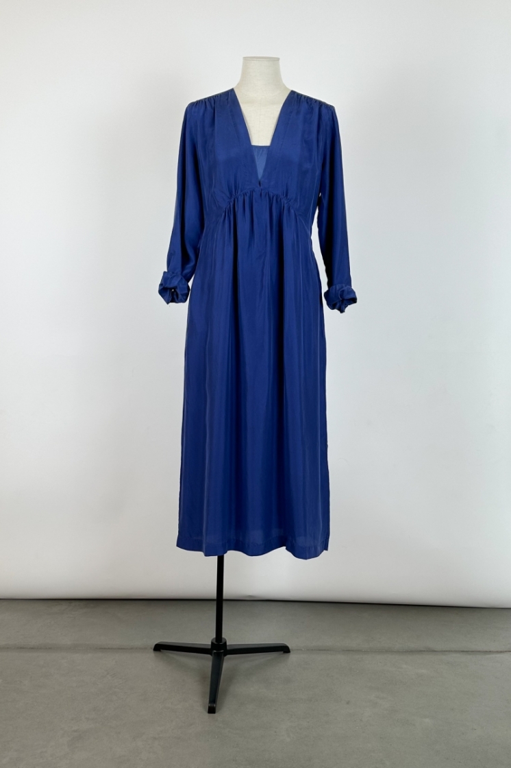 Silk Dress Blauw